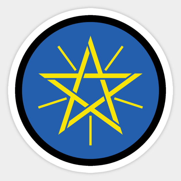 Ethiopia Sticker by Wickedcartoons